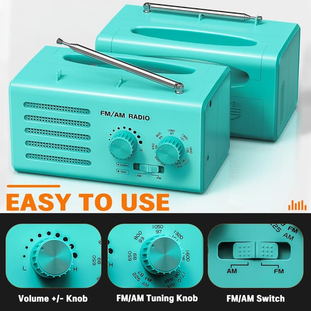 Detalle 2 de Radio Transistor portátil AM/FM 5 W