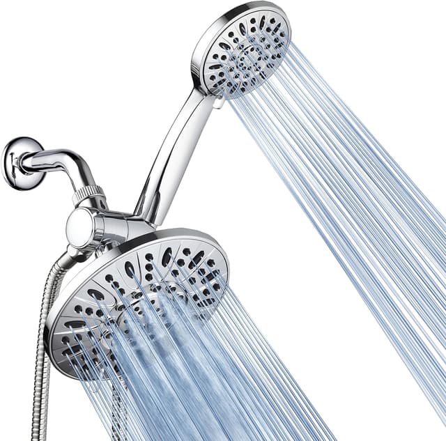 Detalle de AquaDance 7" Premium High Pressure 3-Way Rainfall Combo (3328) with 6-Setting Hand Shower