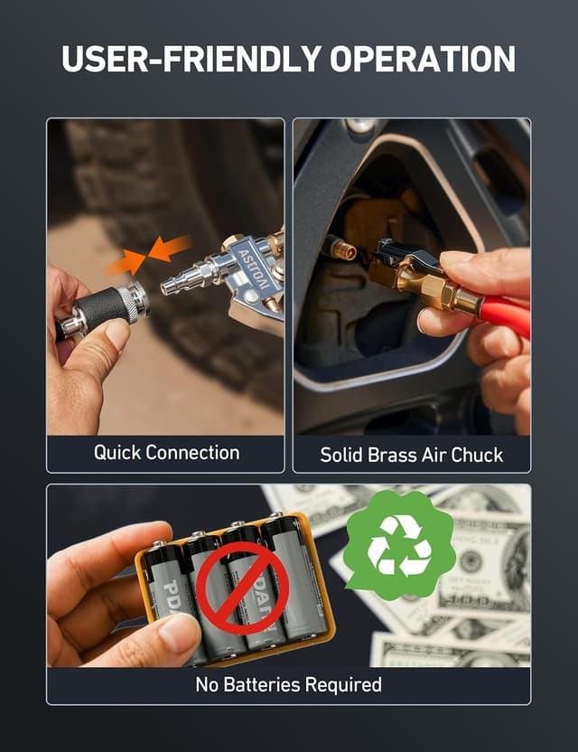 Thumbnail 6 de AstroAI T3 Tire Pressure Gauge 10-120 PSI