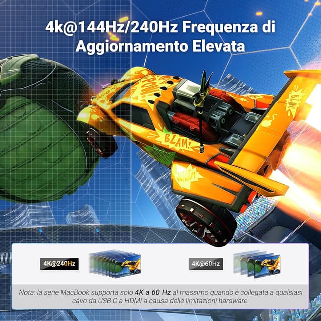 Detalle de UGREEN USB C HDMI 2.1 8K60Hz adattatore