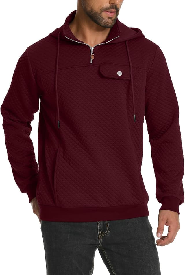 Detalle de MLANM Hoodie Quarter Zip Sweatshirt