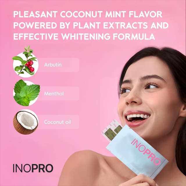 Thumbnail 4 de InoPro 14 Whitening Strips for Sensitive Teeth 🪥