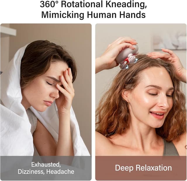 Detalle 2 de arboleaf Electric Scalp Massager 1 USB Rechargeable 🪮