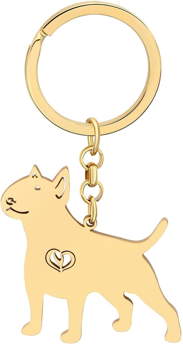 Detalle 2 de YAYAKO stainless steel dog keychain wallet for car keys (gold or silver plated)