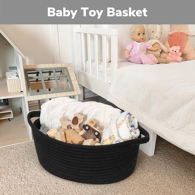 Thumbnail 3 de TIMEYARD Aufbewahrungskorb Schwarz 30x20x12 cm