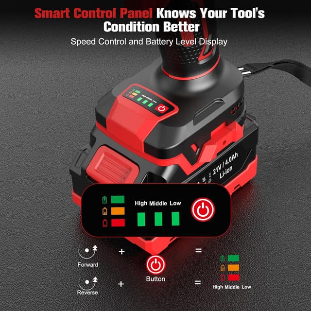 Thumbnail 5 de Bamse Cordless Impact Wrench 21V, 1000 N·m