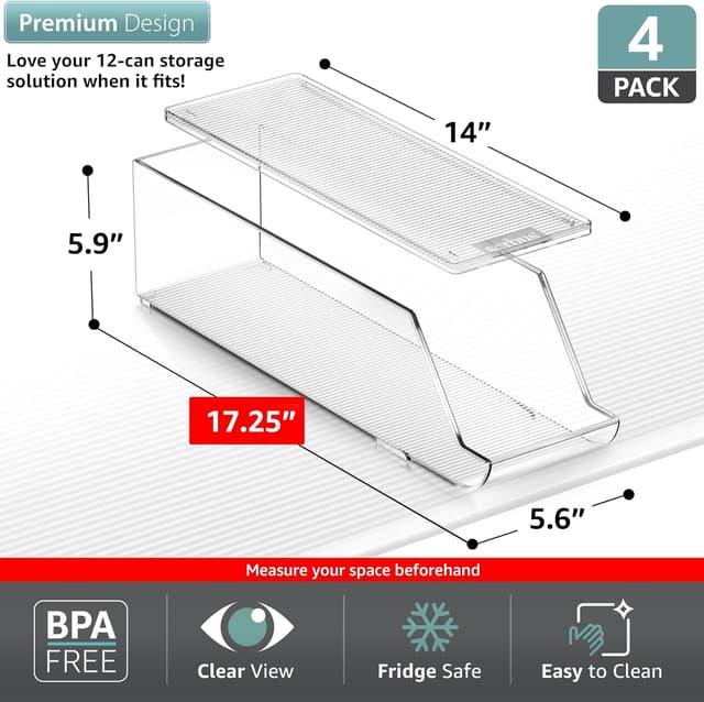 Thumbnail 1 de Sorbus Soda Can Organizer 12-can stackable