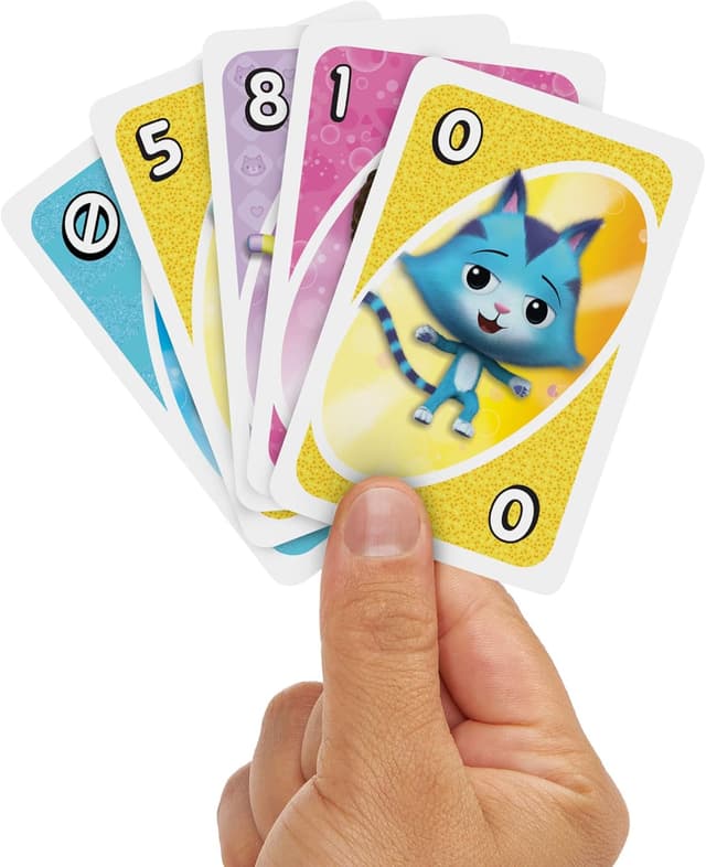 Detalle 2 de UNO Junior Gabby, jeu de cartes 3 ans