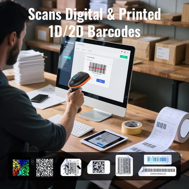 Thumbnail 5 de Tera D5100 Barcode-Scanner 1D/2D Wireless 100 m