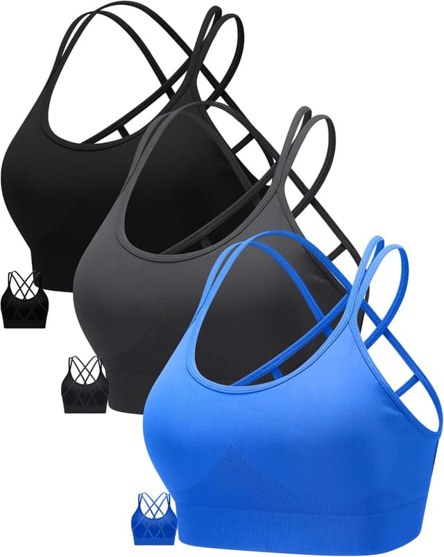 Detalle de RUNNING GIRL Criss Cross Sports Bra, B to C