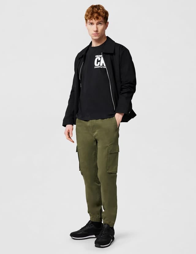 Detalle de Calvin Klein Men’s Comfort Cotton Skinny Fit Cargo Trousers