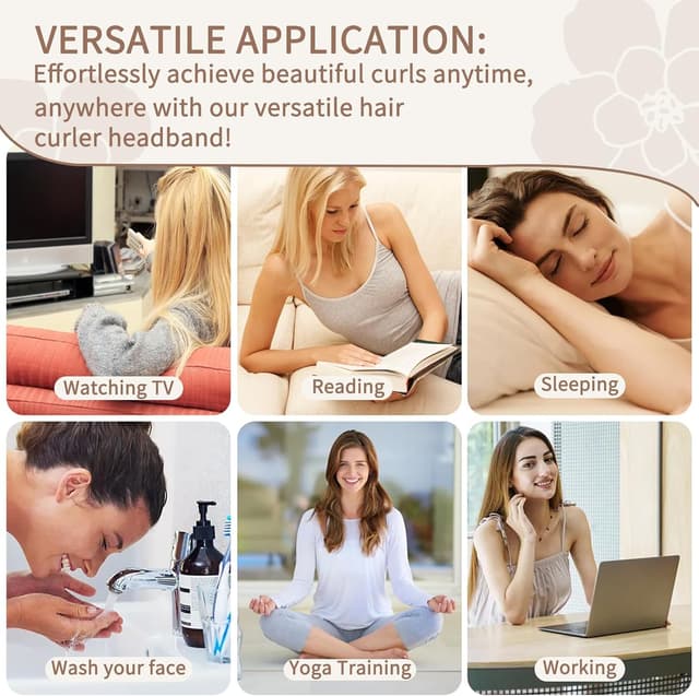 Detalle de Whaline bigodino lungo per boccoli 1 fascia