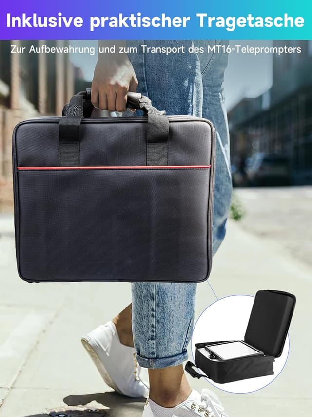 Thumbnail 6 de Moman MT16 Teleprompter (16 Zoll) – für iPad/Tablet/Smartphone mit App & Fernbedienung