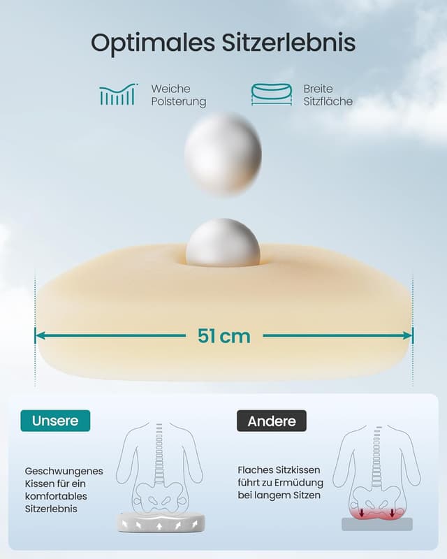 Detalle 2 de SONGMICS ergonomischer Bürostuhl OBN043GD02 mit Netzgewebe, Lendenstütze und Wippfunktion