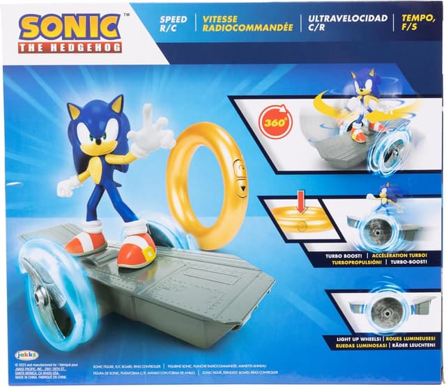 Thumbnail 6 de Sonic the Hedgehog Speed RC Vehicle with Gold Ring Controller and 6-inch articulated Sonic figure