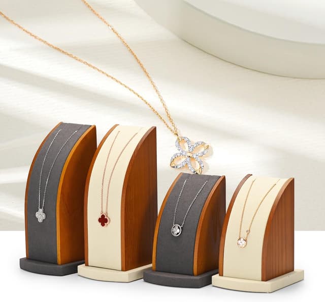 Thumbnail 5 de Papten Joyero de Madera con Cadenas 👜 2 Piezas Organizador de Joyas