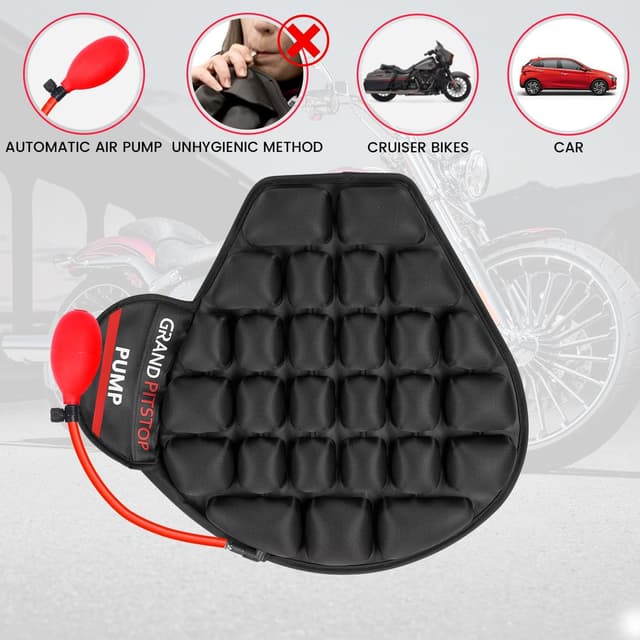 Detalle 2 de Motorcycle air seat cushion for long rides