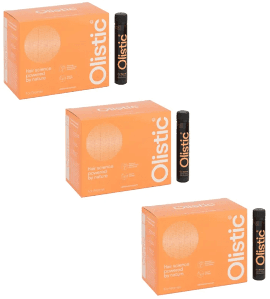 Detalle de Olistic Women Ampollas bebibles (3x28 uds): complemento para caída y bienestar capilar