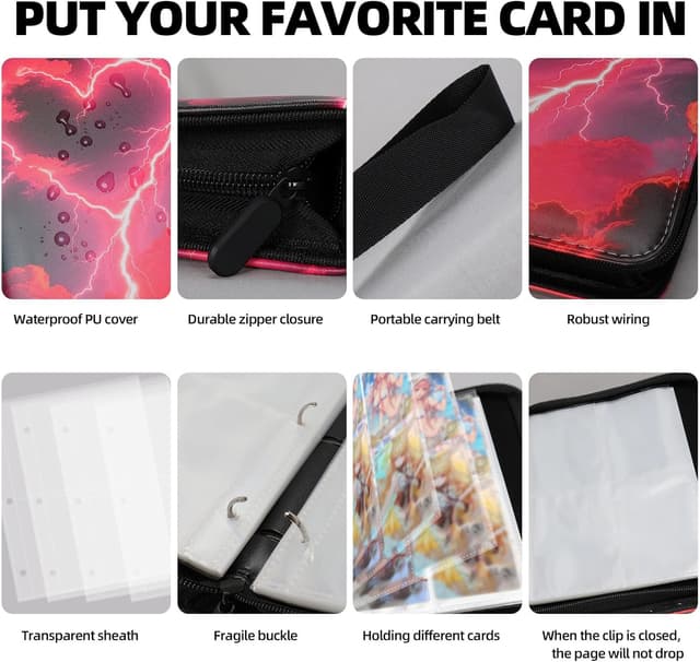 Detalle 2 de Collectible Trading Card Album 400-pocket binder