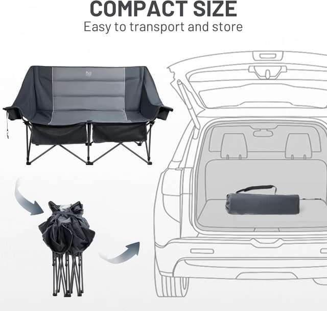 Thumbnail 6 de TIMBER RIDGE Double Camping Chair 320kg