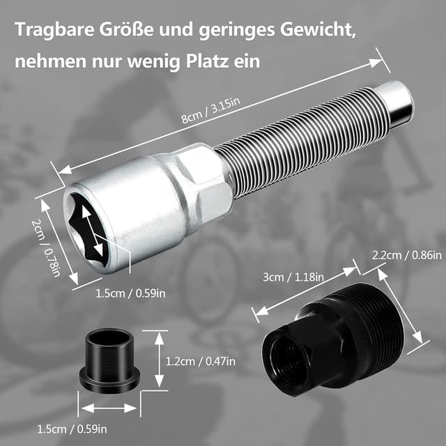 Detalle 2 de Hyeek estrattore pedivella universale