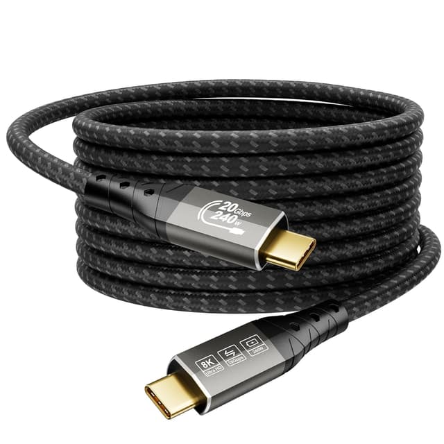 Detalle de ZIKNYDO Long USB C Cable 16FT 20Gbps