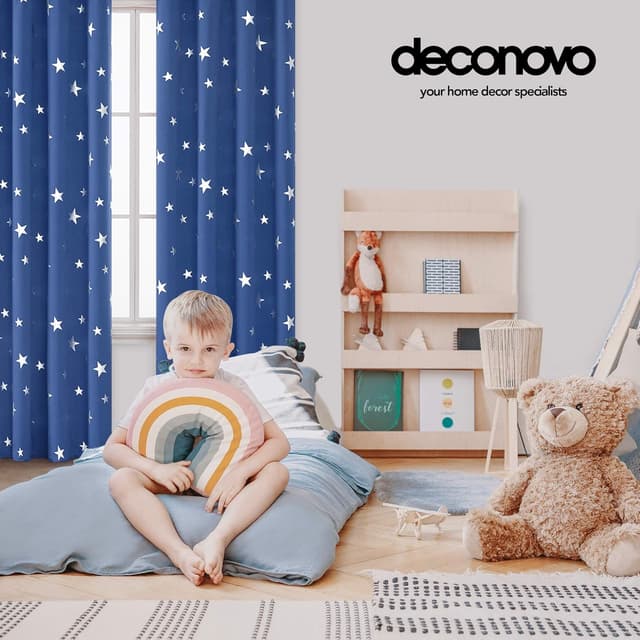 Thumbnail 2 de Deconovo Paire de rideaux occultants 117x137 cm