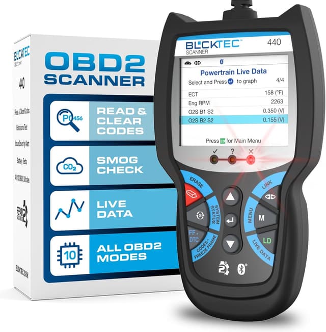 Detalle de BLCKTEC 440 OBD2 Scanner 2.8" Screen