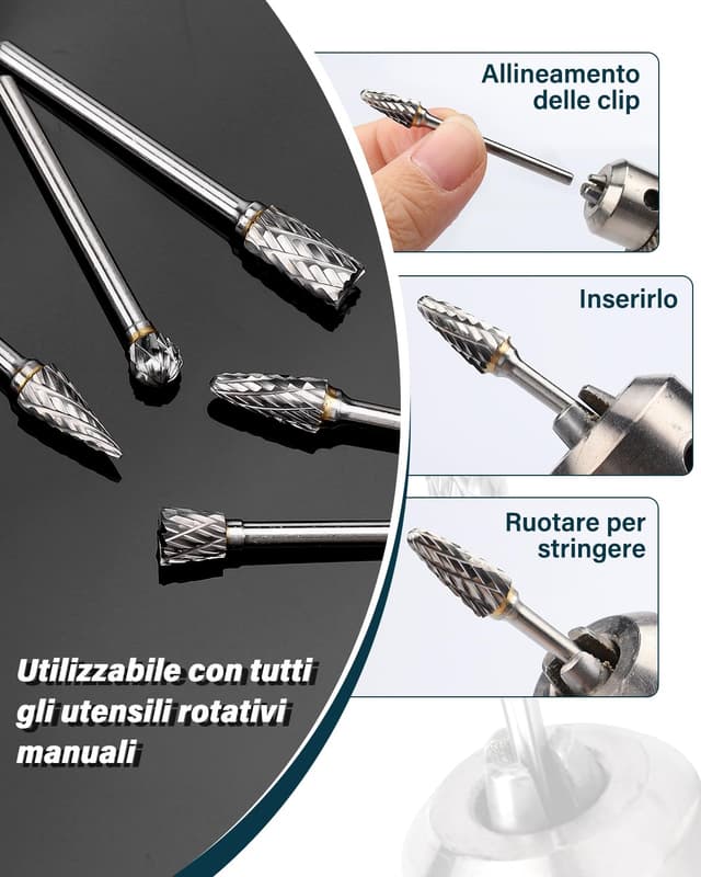 Thumbnail 4 de Set Frese Rotanti Gambo 1/8"