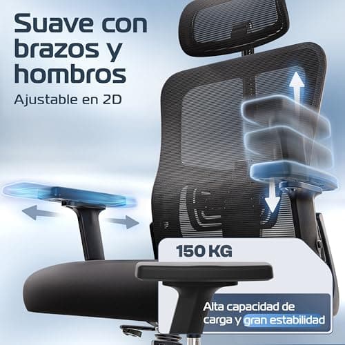Detalle de CLOUVOU BrightSeat silla ergonómica 150 kg