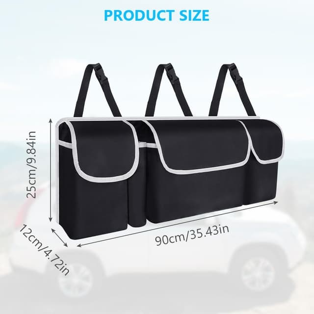 Thumbnail 1 de URAQT Faltbare Auto Aufbewahrungstasche 4 Taschen