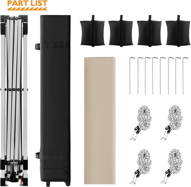 Thumbnail 5 de BONTEC Carpa de Jardín 3x3m ☂️ Resistente al Agua y UV 50+