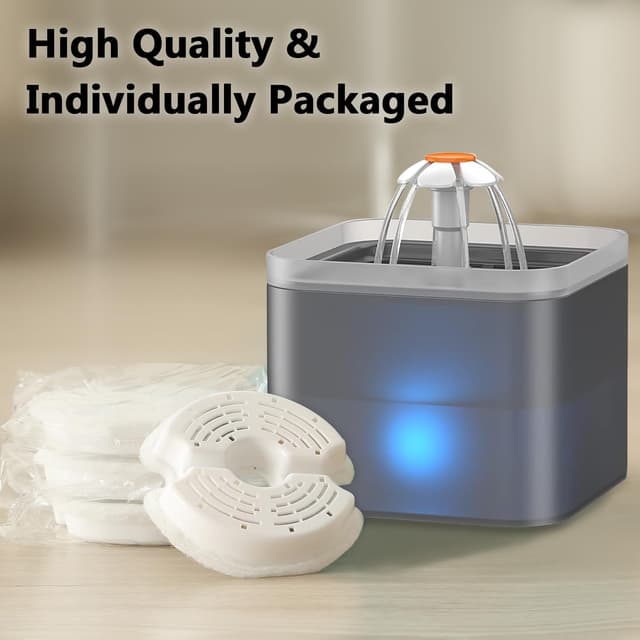 Detalle de PewinGo Cat Water Fountain Filters 4 Pack