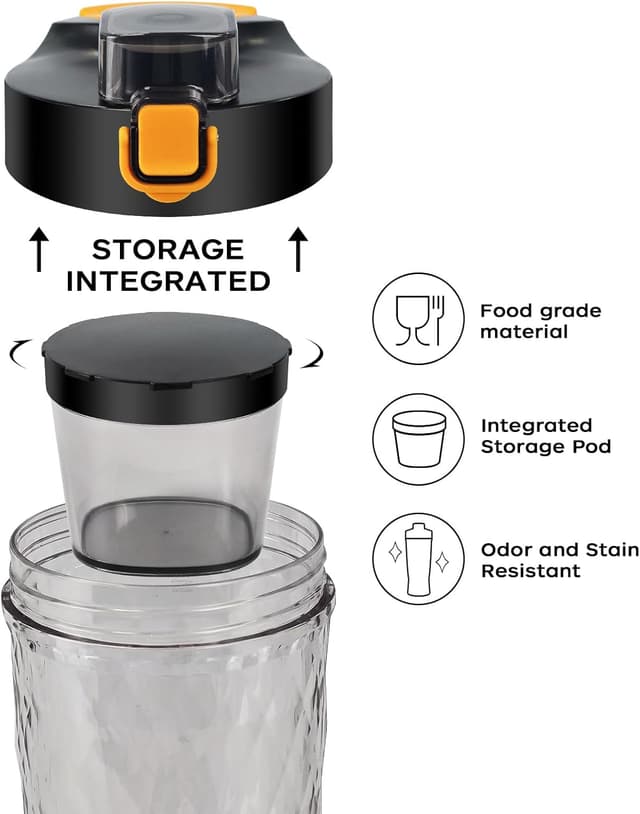 Detalle de Electric Protein Shaker Bottle 550ml 🥤