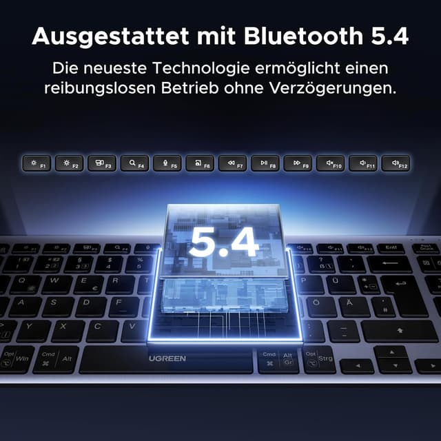 Thumbnail 4 de UGREEN Bluetooth Tastatur 500 mAh ⌨