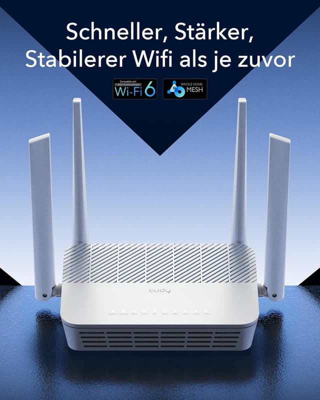 Detalle 2 de Cudy WR3000S AX3000 Dual-Band WiFi 6 Mesh-Router