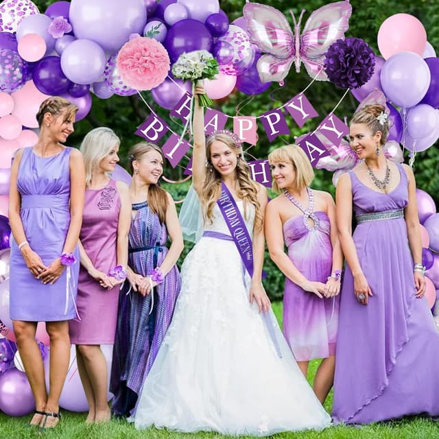 Thumbnail 4 de Birthday decorations set with 16 foot balloon chain