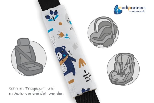 Detalle 2 de Medi Partners Gurtpolster Kinder 2 Stück 17x22 cm