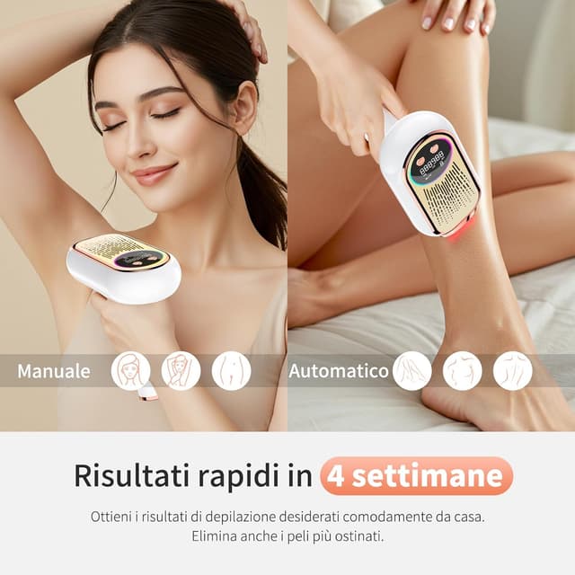 Detalle de NIKYJM Epilatore Luce Pulsata IPL 3 in 1 con 6,8 cm² e 9 livelli di energia