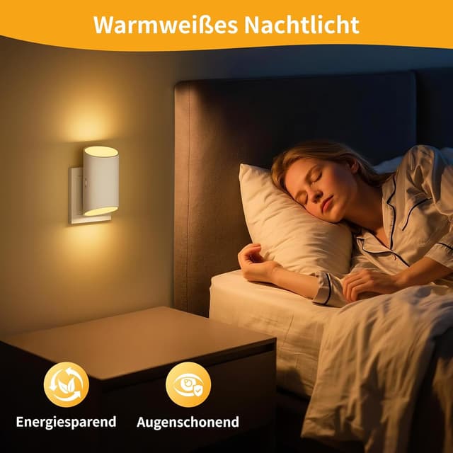 Thumbnail 5 de Nachtlicht Steckdose 2er Set 3000K Warmweiß