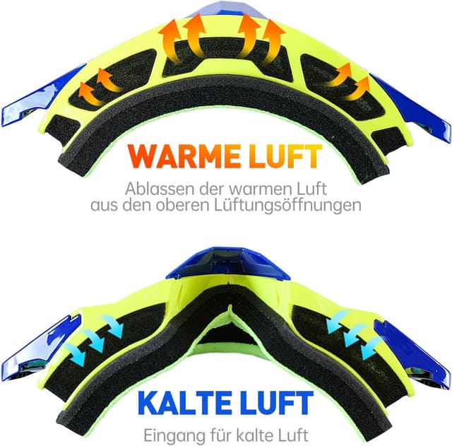 Detalle 2 de NENKI Motocross Brille mit Nasenschutz
