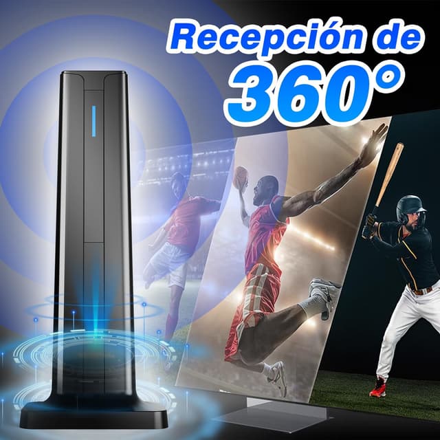 Thumbnail 2 de Antena de TV Interior 2026 Recepción 360°