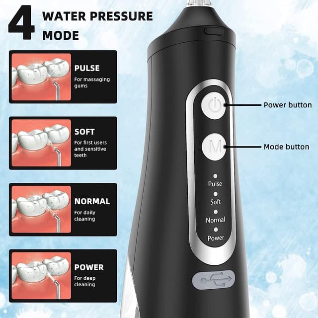Thumbnail 3 de Water Flosser Rechargeable 310ML Oral Irrigator 🚰