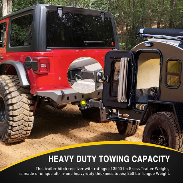 Thumbnail 5 de Nilight 2-Inch Rear Hitch for Wrangler JL