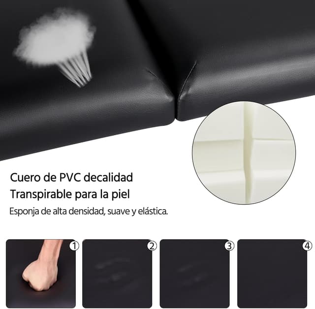 Thumbnail 4 de Yaheetech Camilla de Masaje 92 cm