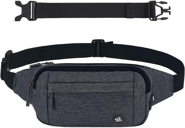 Thumbnail 6 de WATERFLY Bauchtasche / Hüfttasche für Damen & Herren – kleine Gürteltasche Sport, dunkelgrau, mit Verlängerungsgurt
