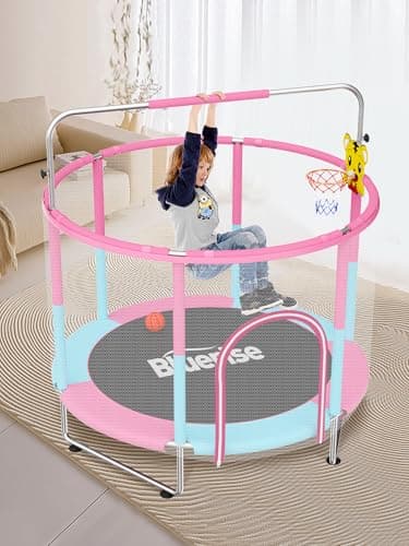 Thumbnail 7 de BLUERISE 60" Trampoline for Kids with Hoop