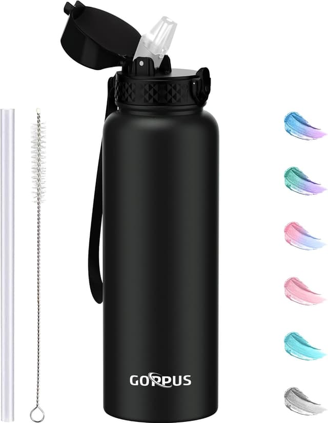 Imagen de GOPPUS 1.2L Stainless Steel Water Bottle en OfertitasTOP
