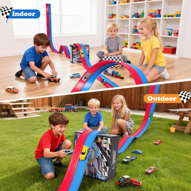 Detalle 2 de Flexible race track 4.6M with 4 cars