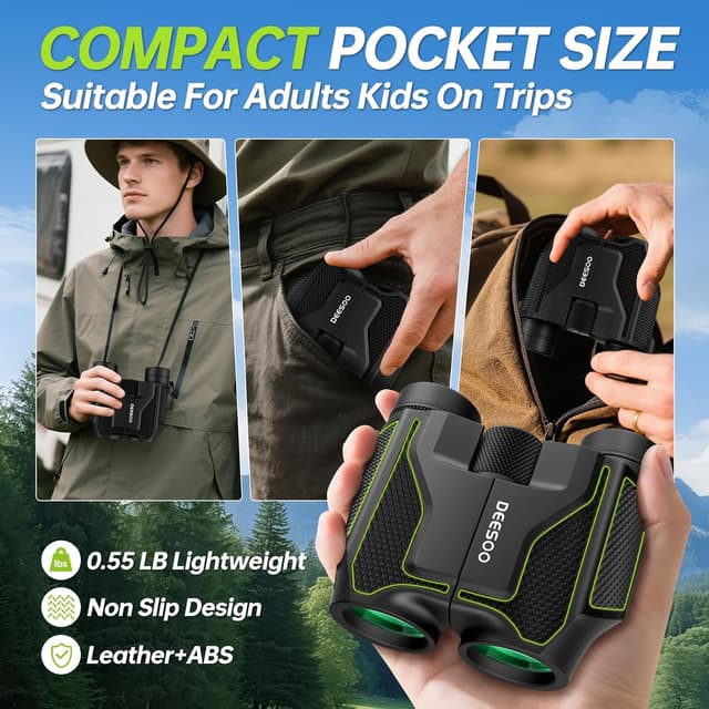 Thumbnail 5 de Deesoo 20x25 Compact Binoculars for Bird Watching ðŸ”